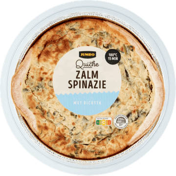 Jumbo Quiche Zalm Spinazie 300 g