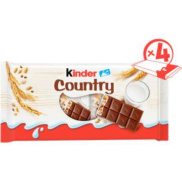 Kinder Country Graanreep met Chocolate 4 Stuks