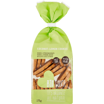 BioToday Kokos-Citroenkoekjes Cookie 175 g