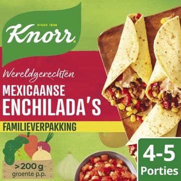 Knorr Wereldgerechten Maaltijdpakket Mexicaanse Enchilada's XXL 328 g