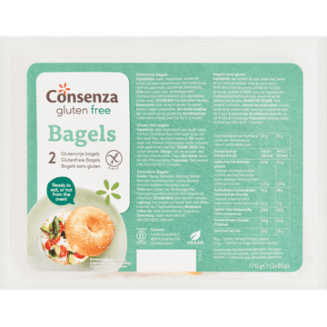 Consenza Glutenvrije Bagels 2 x 85 g