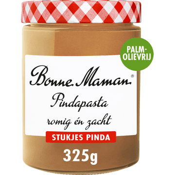 Bonne Maman Pindapasta met Stukjes Pinda Romig én Zacht 325 g