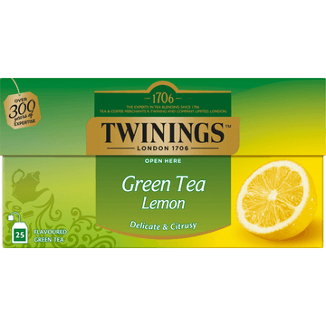Twinings Groene Thee Citroen 25 Stuks