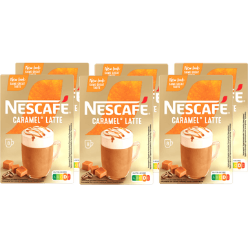 Nescafé Gold Caramel Latte Oploskoffie 6 x 8 Zakjes