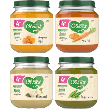 Olvarit Maaltijdpotjes 4+ Maanden 4 x 125g