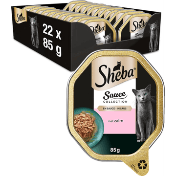 Sheba Sauce Collection met Zalm 22 x 85 g