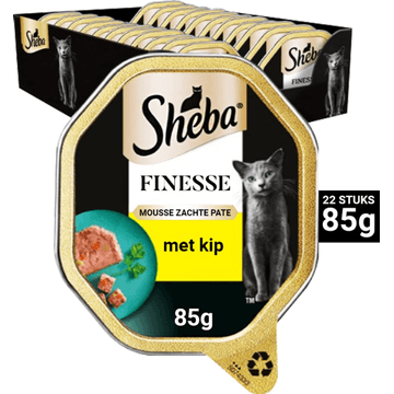 Sheba Finesse Mousse met Kip 22 x 85 g