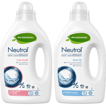 Neutral Wit en Colour - 20 wasbeurten