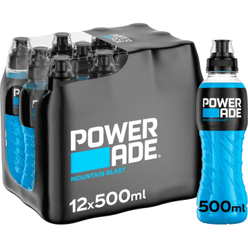 Powerade Mountain Blast Isotonic Sports Drink 12 x 500 ml