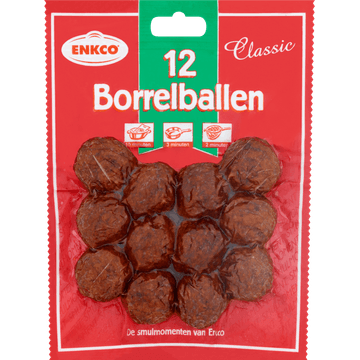 Enkco Classic Borrelballen 12 Stuks 200 g
