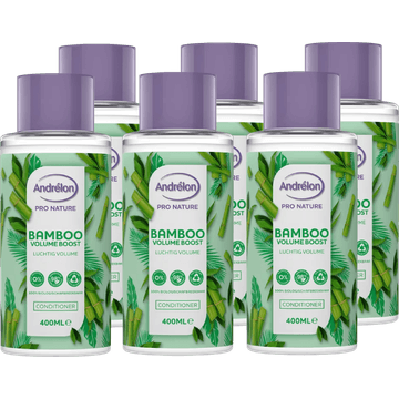 Andrélon Pro Nature Haarconditioner Bamboo Volume Boost 400 ml x 6