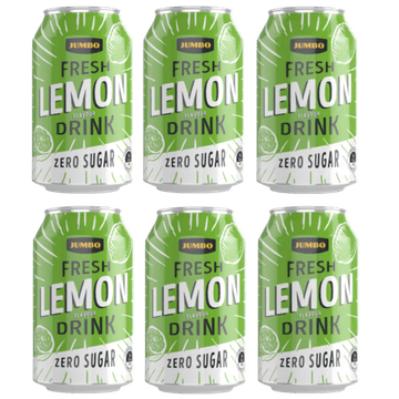 Jumbo Fresh Lemon Flavour Drink Zero Sugar 6 x 330ml
