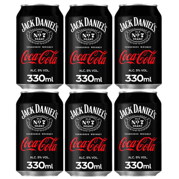 Jack Daniel's - Coca-Cola - 6 x 330ML