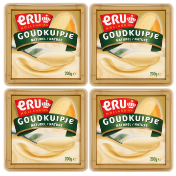 ERU Goudkuipje Naturel 4 x 200g