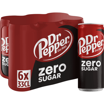 Dr Pepper Zero Sugar 6 x 330ML