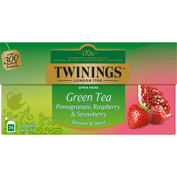 Twinings Groene Thee Granaatappel, Framboos & Aardbei 37,5g
