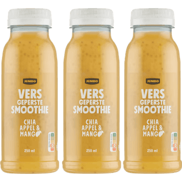 Jumbo Vers Sap Chia, Mango, Passievrucht, Banaan & Appel 3 x 250ML
