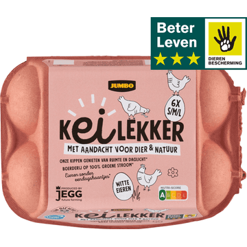 Jumbo Kei Lekker met Aandacht voor Dier & Natuur S/M/L 6 Stuks 258 g