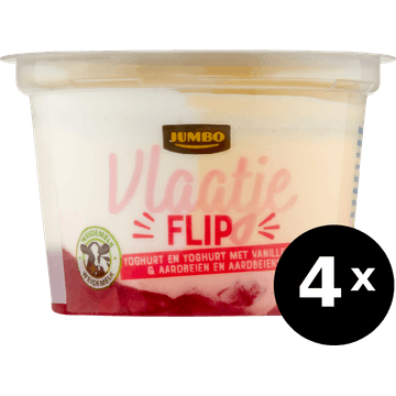 Jumbo vlaatje flip 4 x 200g