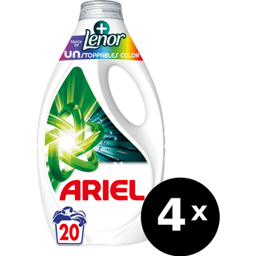 Ariel vloeibaar wasmiddel Unstoppable 4 x 20 wasbeurten