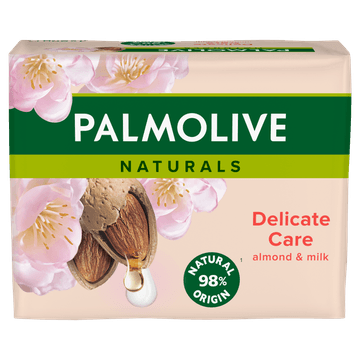 Palmolive Naturals Delicate Care Melk en Amandel Blokzeep 4x90g