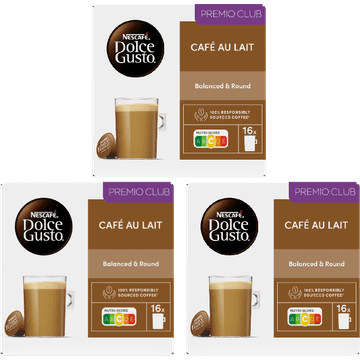 Nescafé Dolce Gusto Café Au Lait capsules - 3 x 16 koffiecups