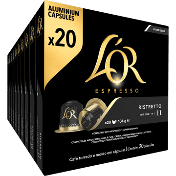 L'OR Espresso Ristretto Ground Coffee 20 Stuks 104 g