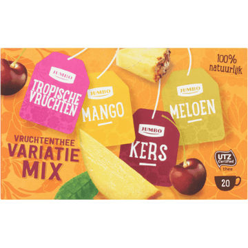 Jumbo Vruchtenthee Variatie Mix 20 Stuks