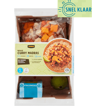 Jumbo Gesneden Verspakket Indiase Curry Madras 2-3 Personen