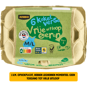 Jumbo Kakel Verse Vrije Uitloop Eieren M/L 6 Stuks