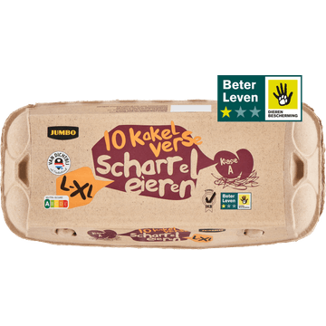 Jumbo Scharreleieren L-XL 10 Stuks