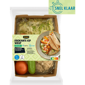 Jumbo Krokante Kip Wrap Verspakket 4 Personen