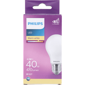 Philips LED Lamp Mat - 40 W - E27 - warmwit licht
