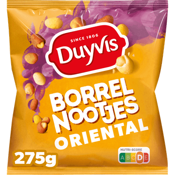Duyvis Borrelnootjes Oriental Pinda Noten 275 gr