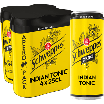 Schweppes Indian Tonic Zero 4 x 250ML