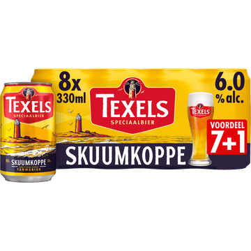 Texels Skuumkoppe Bier Blik 7+1 x 330ml